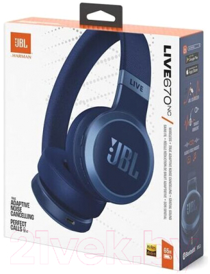 Беспроводные наушники JBL Live 670 NC / LIVE670NCBLU (синий)