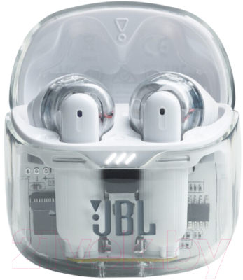 Беспроводные наушники JBL Tune Flex Ghost / JBLTFLEXGWHT (белый)