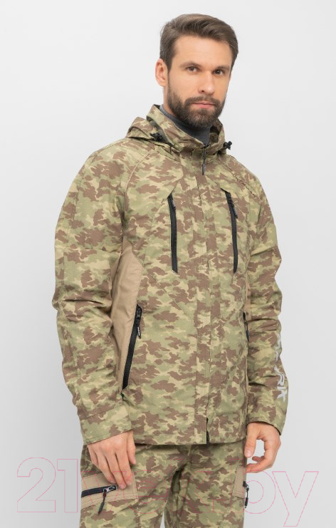 Костюм для охоты и рыбалки Huntsman Матрица Nylon Cotton летний Рип-Стоп КМФ MV23 (р-р 48-50/182-188) — фото 3