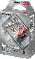 Фотопленка Fujifilm Colorfilm Instax Mini (10шт, серый) - 