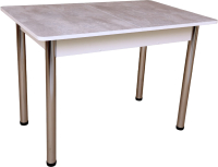 Обеденный стол СВД Юнио 100x60 / 054.П16.Х (бетон/хром) - 