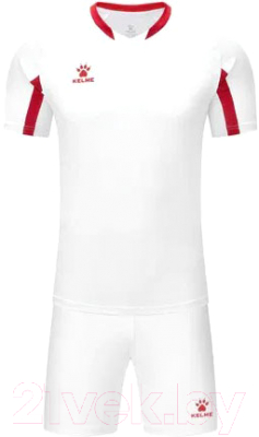 Футбольная форма Kelme Football Suit / 7351ZB3130-107 (р-р 150, белый)