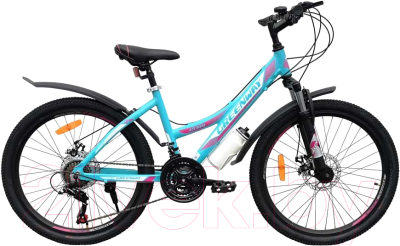 Велосипед Greenway 4930 М 24 (бирюзовый/розовый)
