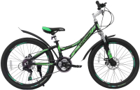 Велосипед Greenway 4930 М 24 (черный/зеленый) - 