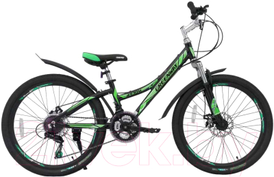 Велосипед Greenway 4930 М 24 (черный/зеленый)