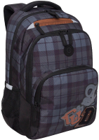 Школьный рюкзак Grizzly RU-430-6 (черный/коричневый) - 