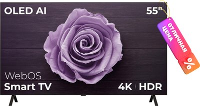 

Телевизор, 55" OLED AI B4 OLED55B4RLA