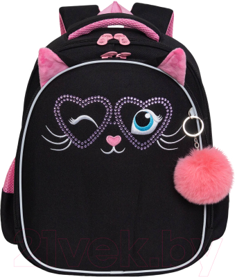 Школьный рюкзак Grizzly RAz-486-12 (черный)