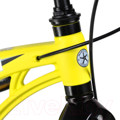 Детский велосипед Maxiscoo Cosmic Deluxe 18 2024 / MSC-C1836D (желтый матовый)