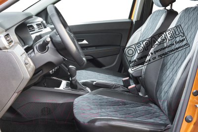 Комплект чехлов для сидений Seintex 96658 (черный, для Hyundai Santa Fe 2006–2013)