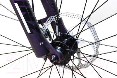 Велосипед STARK Viva 27.2 D 2024 (14.5, фиолетовый матовый/черный)