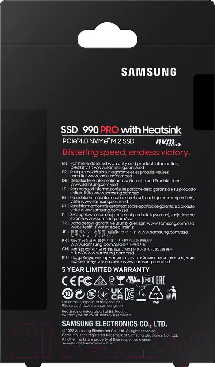 SSD диск Samsung 990 Pro 2TB (MZ-V9P2T0CW) — фото 4