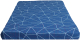 Простыня Атра Полигоны 180x200x20 / 10416906 (темно-синий) - 