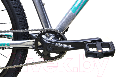 Велосипед STARK Viva 27.2 HD 2024 (14.5, серебристый металлик/мятный)