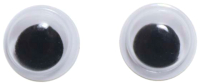 Набор глазок декоративных Дамское счастье Без ресничек 000014558 (20 пар, белый/черный) - 