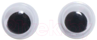 Набор глазок декоративных Дамское счастье Без ресничек 000014558 (20 пар, белый/черный)