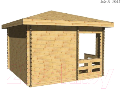 Купить Беседка ДомБелКом Б-5 3.5x3.5  