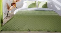 Набор текстиля для спальни Pasionaria Сканди 220x240 с подушками 40x60 (зеленый) - 