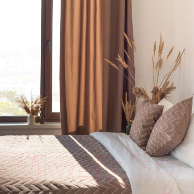 Набор текстиля для спальни Pasionaria Сканди 220x240 с подушками 40x60 (коричневый)