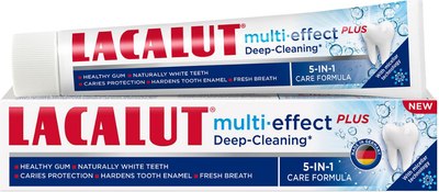 Зубная паста Lacalut Multi-Effect Plus Deep Cleaning (75мл)