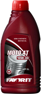 Моторное масло Favorit 4-Takt SAE 10W30 API SL Moto (600мл)