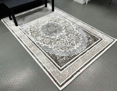 Ковер Radjab Carpet Дженезис Прямоугольник 05371B / 10368RK (1x2, Cream/Beige)