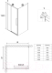 Миниатюра изображения товара Душевой уголок Niagara 110x90x195 / NG-66-11A-A90-34 (хром/прозрачное стекло)