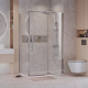 Миниатюра изображения товара Душевой уголок Niagara 110x90x195 / NG-66-11A-A90-34 (хром/прозрачное стекло)