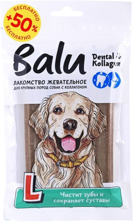 Лакомство для собак BaLu для крупных пород с коллагеном (150г)