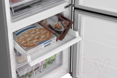 Холодильник с морозильником Weissgauff WRK 2000 Total NoFrost Inverter Black Glass
