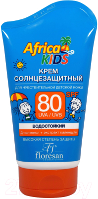 Крем солнцезащитный Floresan Africa Kids SPF80 (100мл)