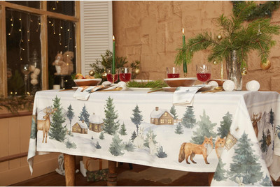 

Комплект столового белья, Forest Animals. Скатерть + салфетки / 7319007