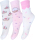 Носки детские Брестские Kids 3081/3 рис.1064 (р.13-14, молочный/розовый, 3 пары) - 