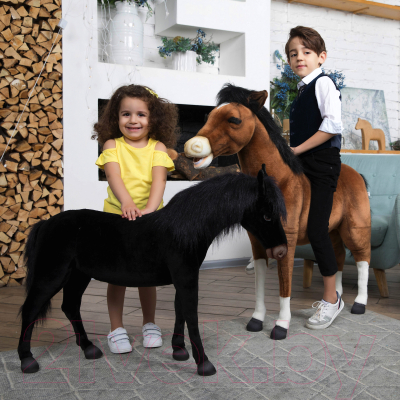 Мягкая игрушка Hansa Сreation Лошадь / 4058 (черный)