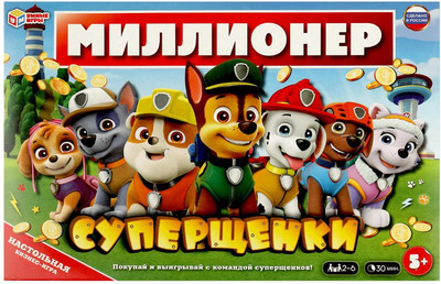 Настольная игра Умные игры Суперщенки. Миллионер / 4650250583318 -