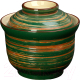 Чаша бульонная Luxstahl China Town HM05257-4.5 / фк8510 (слоновая кость/зеленый) - 