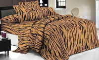 Комплект постельного белья Бояртекс №23816 тигровый Евро-стандарт (бязь) - 