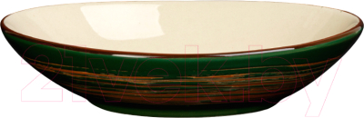 Салатник Luxstahl China Town HM04442-9 / фк8505 (слоновая кость/зеленый)