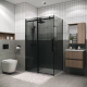 Миниатюра изображения товара Душевой уголок Grossman Classic 110x90x195 / 120.K33.04.1190.21.10 (черный матовый/тонированное стекло)