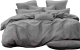 Комплект постельного белья PANDORA №1x1 17-1502 Серый 1.5сп (микрофибра-страйп) - 