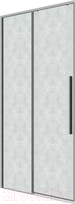 Душевая дверь Grossman Galaxy 110x195 / 1/2.K33.01.11.10.02 (хром/шиншилла стекло)