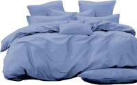 Комплект постельного белья PANDORA №1x1 15-3915 Голубая лаванда 2сп с европростыней (микрофибра) - 