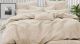 Комплект постельного белья PANDORA №1x1 12-0304 Сливочно-молочный 2сп с европростыней (микрофибра) - 