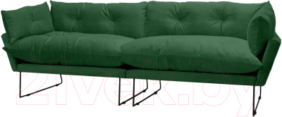 Диван Brioli Анико из 2 частей трехместный (V5/темно-зеленый)
