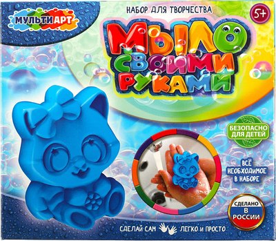 Набор для изготовления мыла MultiArt Енотик / DIYSOAP-RAC  - 