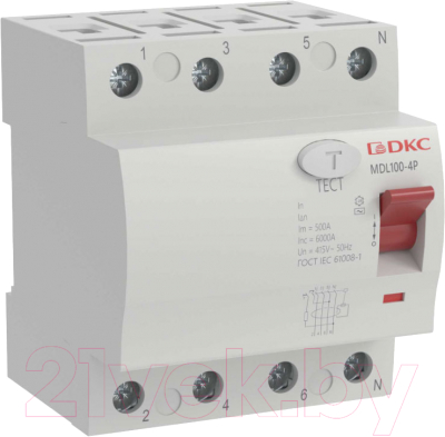 Устройство защитного отключения DKC Yon Max MDL100 4P 30mA 40A