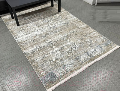 Ковер Radjab Carpet Валенсия Прямоугольник S028A / 10576RK (1.6x2.3, Cream/Vizon)