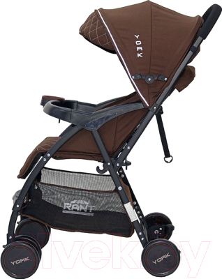 Детская прогулочная коляска Rant York / RA153  (коричневый)