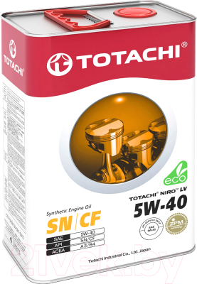 Моторное масло Totachi Niro LV 5W40 SN/CF A3/B4 / 4589904523540 (4л)