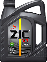 Моторное масло ZIC X7 Diesel 5W30 / 162610 (4л) - 